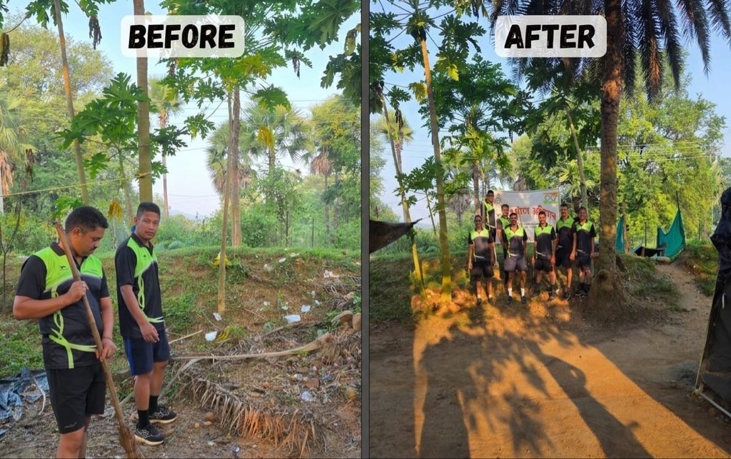 CTGSECTORCRPF's tweet photo. Swachhata Hi Seva 2026!

Together, we strive for a Swachh & Swasth Bharat !

Units of #Chhattisgarh Sector enthusiastically participated in the cleanliness drive under Swachhata Abhiyan “today” in their areas of responsibility at Bijapur, Sukma and Jagdalpur, demonstrating collective commitment towards cleanliness, hygiene and a cleaner environment.

#SwachhataHiSeva2026 #SwachhBharat #CRPF #NationFirst @crpfindia @gpsinghips @CentralZoneCrpf @DIGOPSBJPR @OpsKonta @digcrpfsukma @Digpopsdwa @digopsjagdalpur @RaipurRange @GCRAIPUR @GC_BILASPUR @SwachhBharatGov @swachhbharat
@PIBHomeAffairs