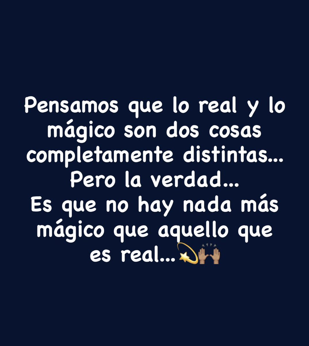 balta77bg's tweet photo. Pensamos que lo real y lo mágico son dos cosas completamente distintas... Pero la verdad... Es que no hay nada más mágico que aquello que es real...💫🙌🏽 https://t.co/aPQh1s9X9a