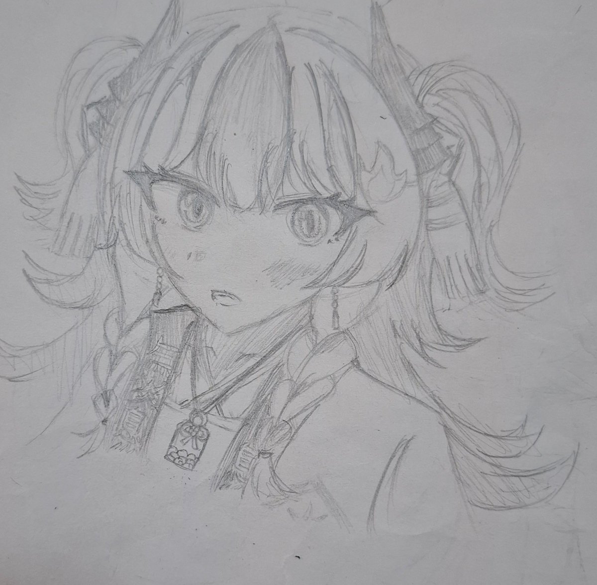 Breakstudent's tweet photo. Mm..by pencil
#めら組絵図 https://t.co/kDmqHtwNFW