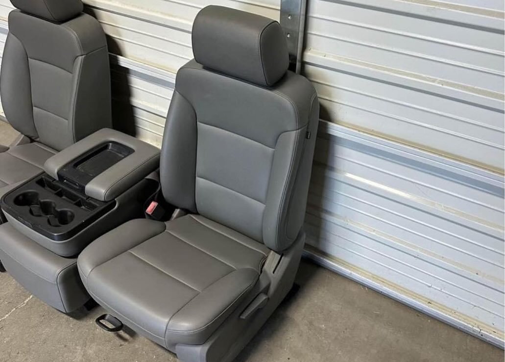 gmc_chevy_parts's tweet photo. 2014-2018 chevrolet silverado gmc sierra 1500 2500 grey leather front seats with jump seat
#gmc #diesel #blazer #lexus #trucks #hyundai #ram #lifted #gmc #cummins #cadillac #liftedtrucks #silverado #tahoe #powerstroke #duramax #sierra #truckporn https://t.co/CHPsr9oZhp