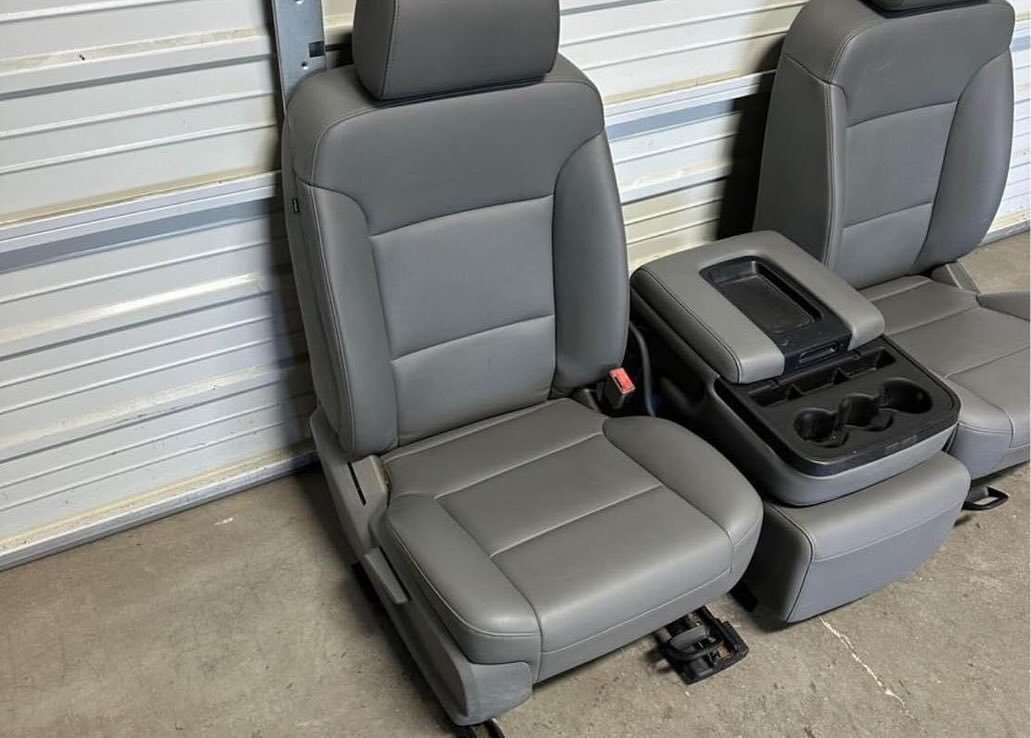 gmc_chevy_parts's tweet photo. 2014-2018 chevrolet silverado gmc sierra 1500 2500 grey leather front seats with jump seat
#gmc #diesel #blazer #lexus #trucks #hyundai #ram #lifted #gmc #cummins #cadillac #liftedtrucks #silverado #tahoe #powerstroke #duramax #sierra #truckporn https://t.co/CHPsr9oZhp