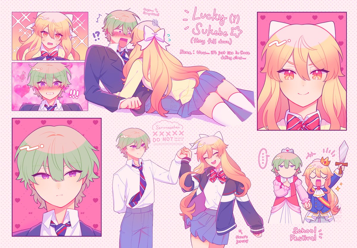 Seruneechan's tweet photo. I drew more of my self-indulgent genderbent nenekasa hehe...(寧々司) 🤖🌟 #prsk_hl https://t.co/IDUk1Ag3ZM