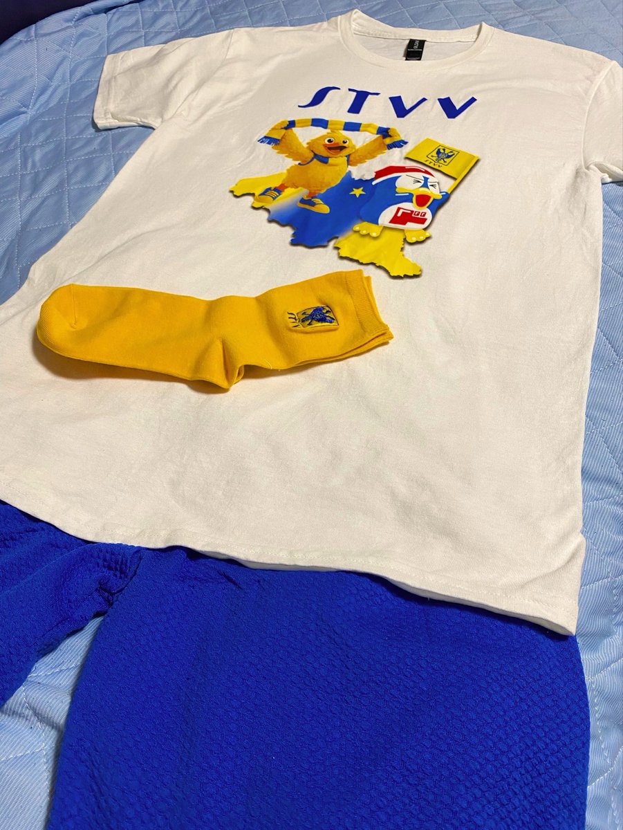 YoFu_cat's tweet photo. @STVV_JP いつも素敵な企画ありがとうございます✨

テレビでシントトロイデンいつも応援しております！

ドンペンとビンキーのコラボTシャツもとっても可愛いです❤️✨ https://t.co/tKB6RMjvPY