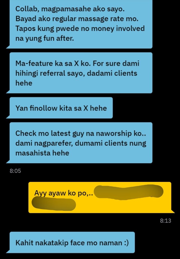 harryagsaoa's tweet photo. 🤣
After ko umayaw sa gusto mo unfollow mo ako then BLOCK, Gusto mo lng Nman mGpakantot ng Lebre,Nkikita ko nman po yang acct mo dAti,. .FYI mSya na ako sa kung Anong meron po aq,. Kung sino Gusto Pamassage skin, sobrang thankful na po aq.,Sorry po na POST. 🤣 https://t.co/EiKKmvFmgk