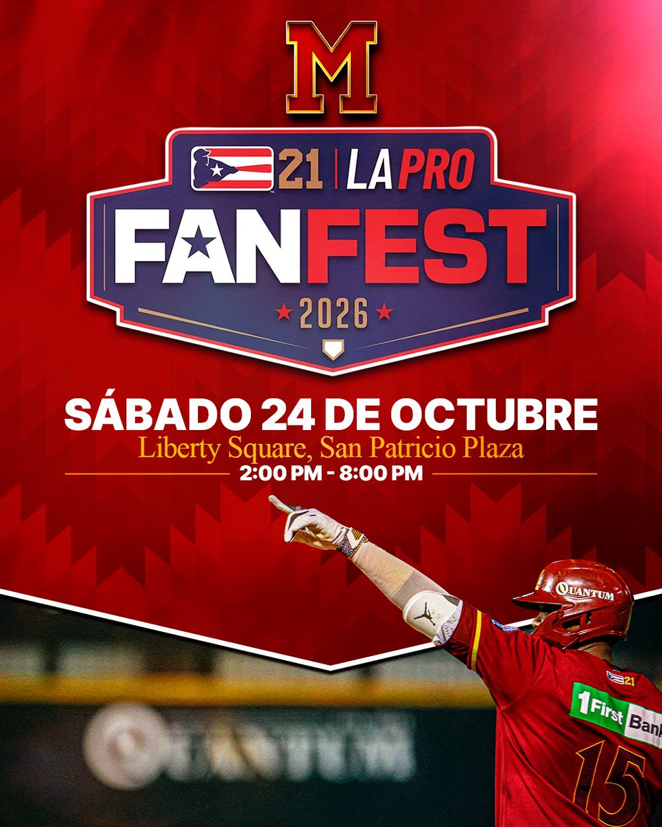 IndiosLBPRC's tweet photo. ¡Tienen cita con nosotros en Octubre 24! ✍️

Los esperamos en Liberty Square en San Patricipio plaza a celebrar el fanfest de cara a la temporada 2026-2027 de la @LBPRC. 

Tendremos sorpresas e iremos bien acompañados. ¡NO TE LO PIERDAS! 🫂 https://t.co/ZuIjGIF2gr