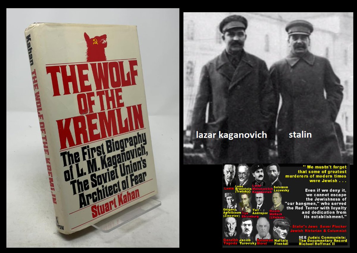 DarkMarkets's tweet photo. "ussr was aethiest"   - EXCEPT   they made it a DEATH PENALTY OFFENSE to be "anti-semitic"!  

trotsky was replaced by kaganovich, who hated Ukrainians for the "pogroms" when he was a child - 

as Stalin's bodyguard, alter ego, right-hand man, and HEAD OVERSEER of the TERROR PURGE LISTS, 
kaganovich  oversaw the murders of AT LEAST 20 MILLIONS Ukrainians, Russians, and other hapless victims during the height of the terror purge years early 1930s   

 Stalin's ENSLAVEMENT of RURAL RUSSIA
https://t.co/Pm9zqfIovo 

(just like the jew bible CLAIMS the jews CONQUERED,  ENSLAVED or EXTRMINATED entire Canaanite cities, towns,  kingdoms and tribes  after they 
allegedly left the EGYPTIAN PEOPLE killed by the thousands from plagues, poison water, famine, vermin, & drowning the  Egyptian army in Red Sea  (etc etc etc))