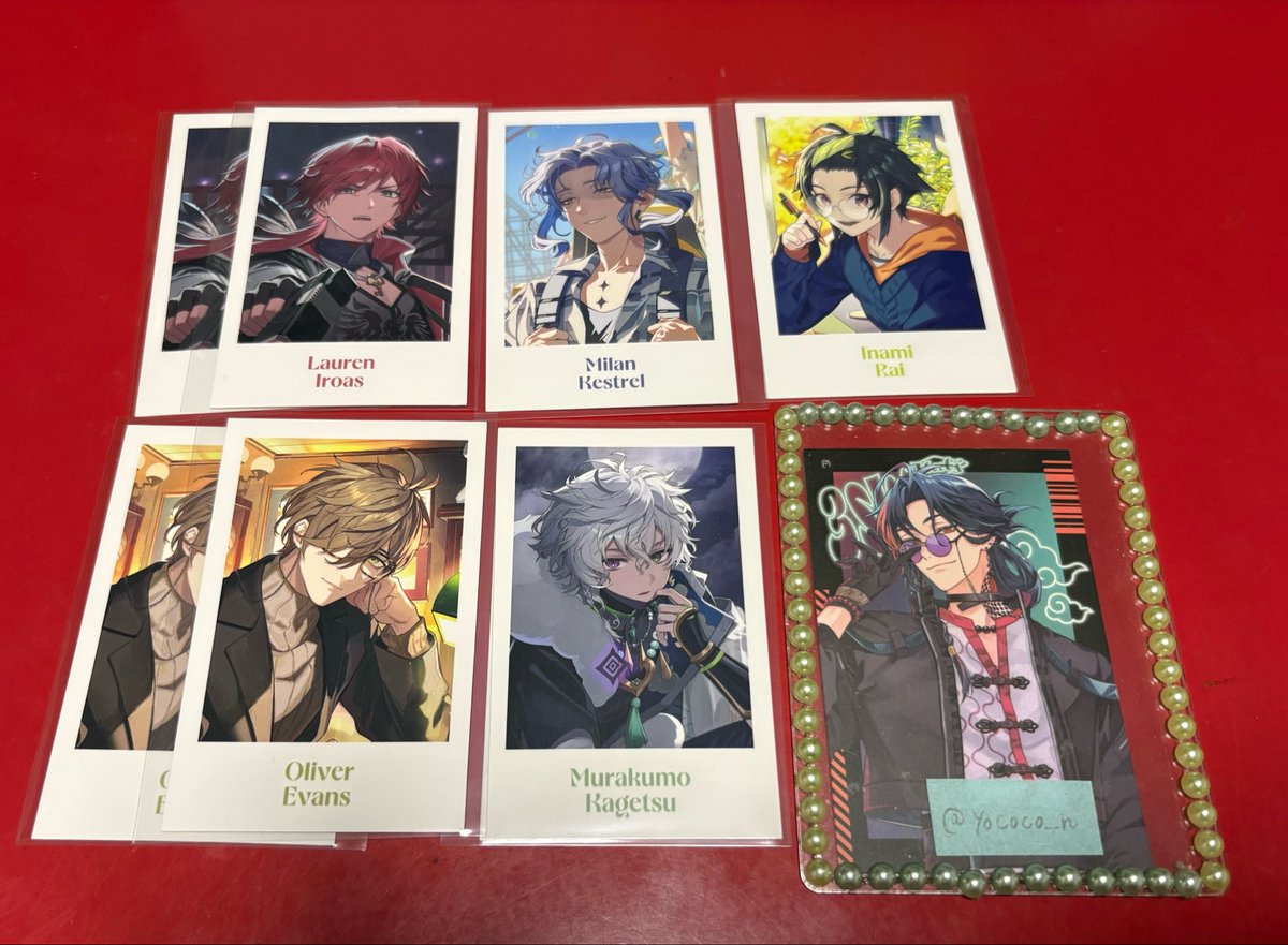 im_yon_'s tweet photo. 【交換】にじさんじ メモリアルグッズ ランダムチェキ風カード

求:🟣>🟢orリトリン記載

譲:画像①

*希望数集めたので同種🟢は要検討です
*纏めての方優先
*IDは鍵垢のものです

https://t.co/wwzsSkPlWS

お気軽にお声がけください！ https://t.co/cgAHMNkBLl