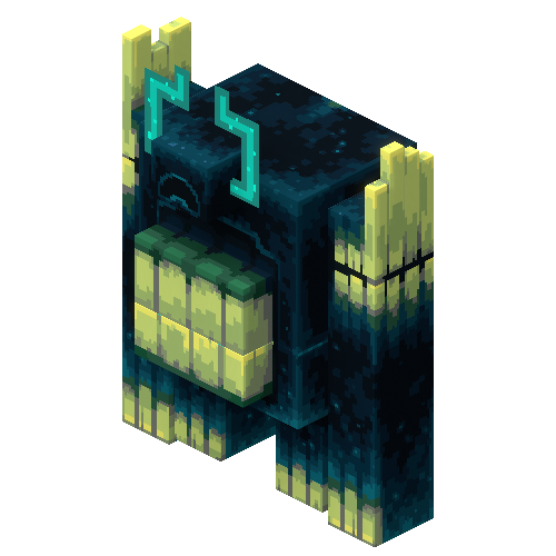 CagilMartin's tweet photo. The very first MCD2 mob renders for the MC Wiki, feat. my favorite Warden and its twisted version https://t.co/sJfCeWu2gz