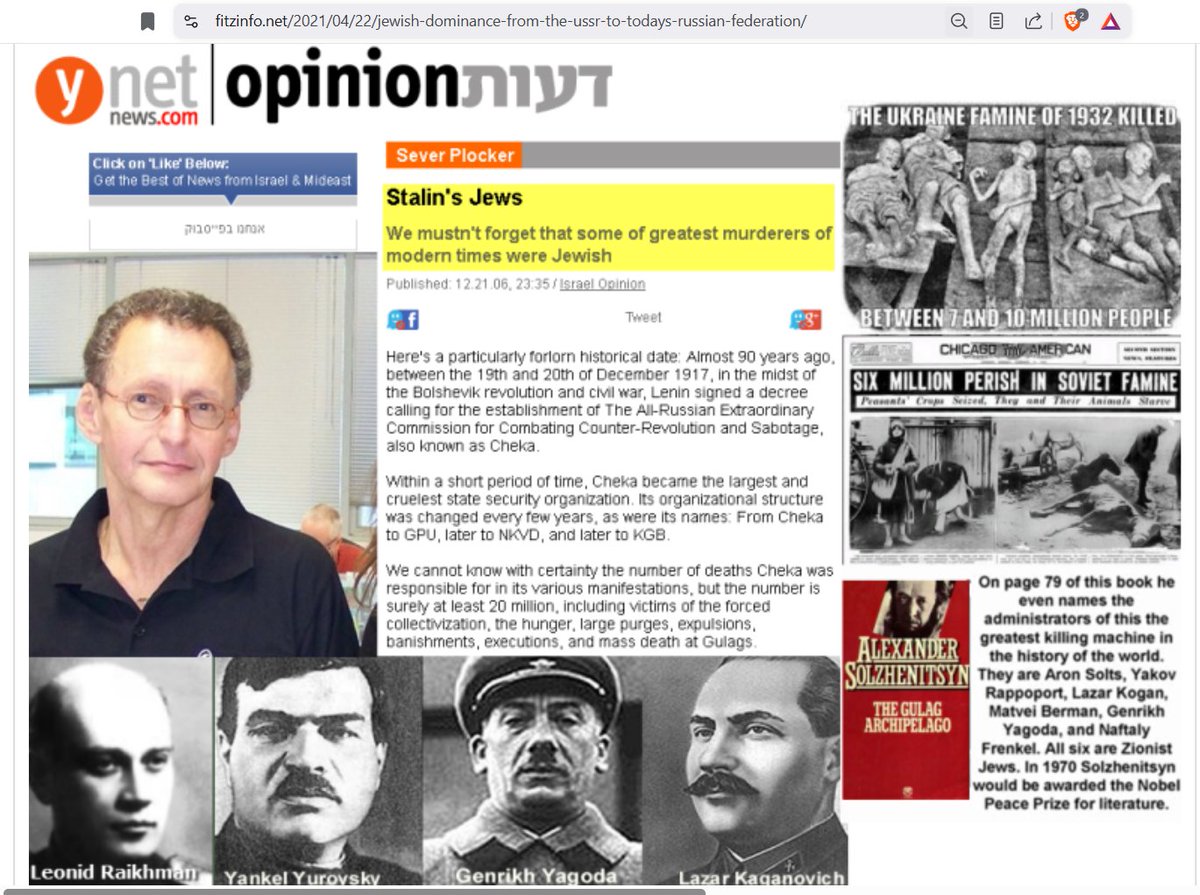 DarkMarkets's tweet photo. "ussr was aethiest"   - EXCEPT   they made it a DEATH PENALTY OFFENSE to be "anti-semitic"!  

trotsky was replaced by kaganovich, who hated Ukrainians for the "pogroms" when he was a child - 

as Stalin's bodyguard, alter ego, right-hand man, and HEAD OVERSEER of the TERROR PURGE LISTS, 
kaganovich  oversaw the murders of AT LEAST 20 MILLIONS Ukrainians, Russians, and other hapless victims during the height of the terror purge years early 1930s   

 Stalin's ENSLAVEMENT of RURAL RUSSIA
https://t.co/Pm9zqfIovo 

(just like the jew bible CLAIMS the jews CONQUERED,  ENSLAVED or EXTRMINATED entire Canaanite cities, towns,  kingdoms and tribes  after they 
allegedly left the EGYPTIAN PEOPLE killed by the thousands from plagues, poison water, famine, vermin, & drowning the  Egyptian army in Red Sea  (etc etc etc))