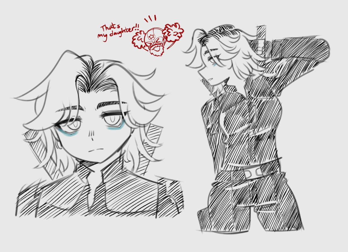 asatoyoruuuu's tweet photo. walker n yelena doodles i never posted, was my first time drawing them 🙂‍↕️
#johnwalker #usagent #yelenabelova  #thunderbolts https://t.co/mNVY4eYdH3