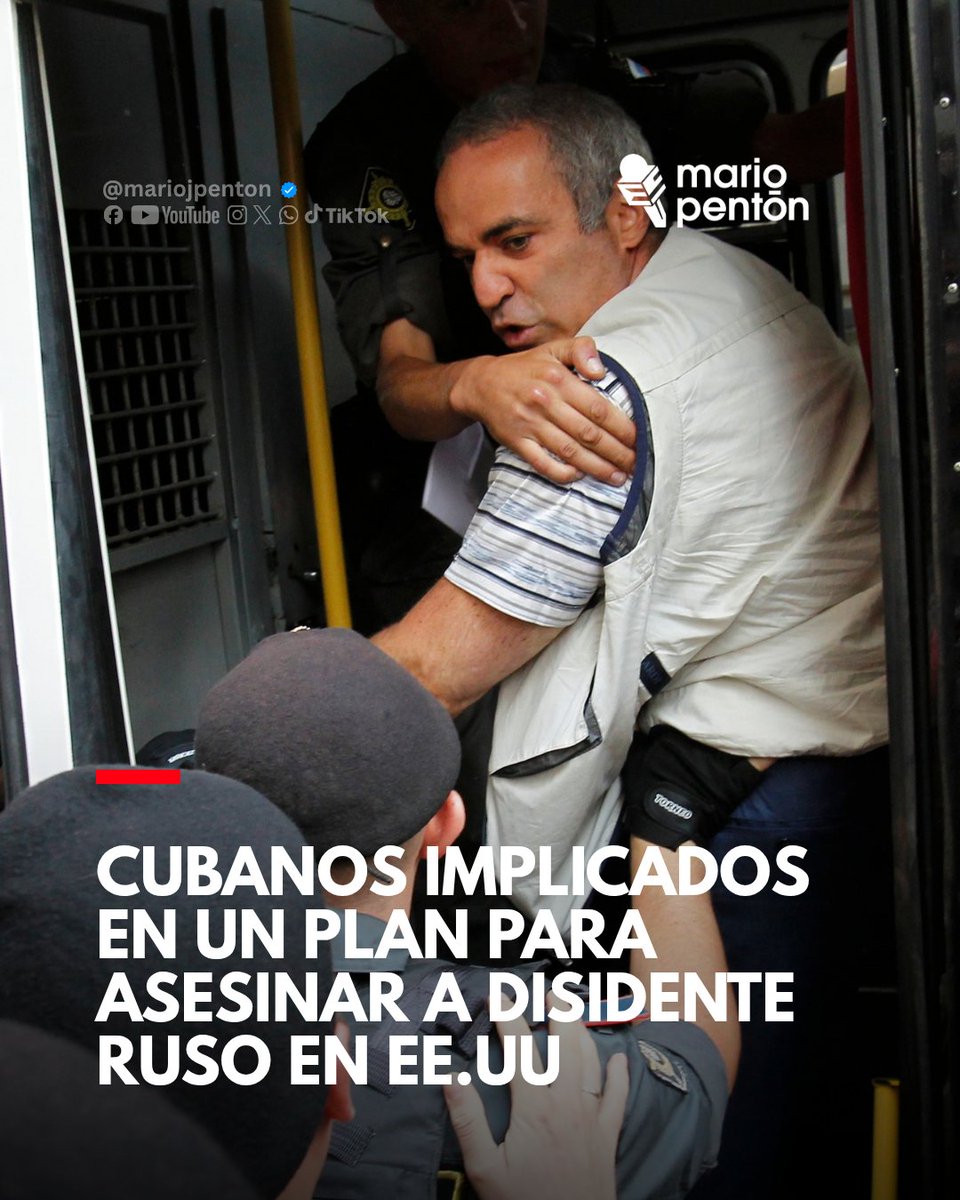 MarioJPenton's tweet photo. 🕵️‍♂️🇨🇺 Dos cubanos están señalados como piezas clave en un plan vinculado a la inteligencia rusa para asesinar al opositor Garry Kasparov en Estados Unidos. Se trata de Oemis Romagoza Durruthy y Yaidel Delgado Suárez (“Vikingo”), incluidos en una red acusada formalmente por la Fiscalía de Nueva York.

🎯💰 La operación no solo apuntaba a Kasparov. El objetivo más avanzado era el exdiputado Ilya Ponomarev, por cuya muerte se ofrecían hasta 40.000 dólares. La red realizó labores de vigilancia en Washington e intentó reclutar personas para ejecutar los ataques.

🧠📲 Según la acusación, los implicados daban instrucciones precisas: borrar mensajes, usar teléfonos en modo avión y grabar a distancia a las posibles víctimas. Delgado Suárez actuaba como reclutador, mientras Romagoza ya había estado vinculado a sabotajes en Europa relacionados con intereses rusos.

⚠️🌍 El caso revela cómo esta red operaba a nivel internacional para atacar disidentes del Kremlin. Aunque el régimen cubano niega vínculos, las autoridades estadounidenses sostienen que se trataba de una estructura organizada con alcance global y planes concretos de asesinato en territorio estadounidense.

EL MUNDO