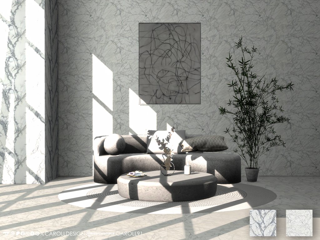 CarollDesign's tweet photo. Marmo Bianco Build set 🤍

Download it here ⤵️

➡️ Wall: https://t.co/yrHYvLCi2S
➡️ Floor: https://t.co/f4W8KqXR45

#TheSims4 #TheSims #Sims https://t.co/NbtPYheh38