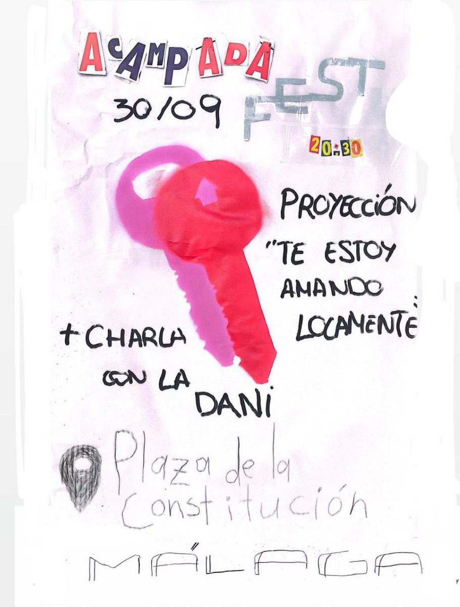 InquilinatoMLG's tweet photo. HOY 30 DE SEPT | ACAMPADA FEST en la Plaza de la Constitución (Málaga)!!!!!

Charlamos con @ladanifpozo tras la proyección de "Te estoy amando locamente"

¡SEGUIMOS ACAMPADAS POR EL DERECHO A LA VIVIENDA!

📣 De camino a la manifestación del sábado (19h) #HaciaLaHuelgaGeneral https://t.co/Bx4K3zsj2a
