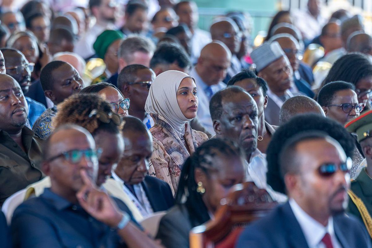 UmmiMBashir's tweet photo. Presided over by His Excellency President @WilliamsRuto and businessman Aliko Dangote, I joined leaders from across Africa and Kenya for the groundbreaking ceremony of the Dangote East Africa Petroleum Refinery, a mega project worth KSh2.2 trillion that will transform Kenya’s energy and industrial landscape while strengthening the region’s economic potential.