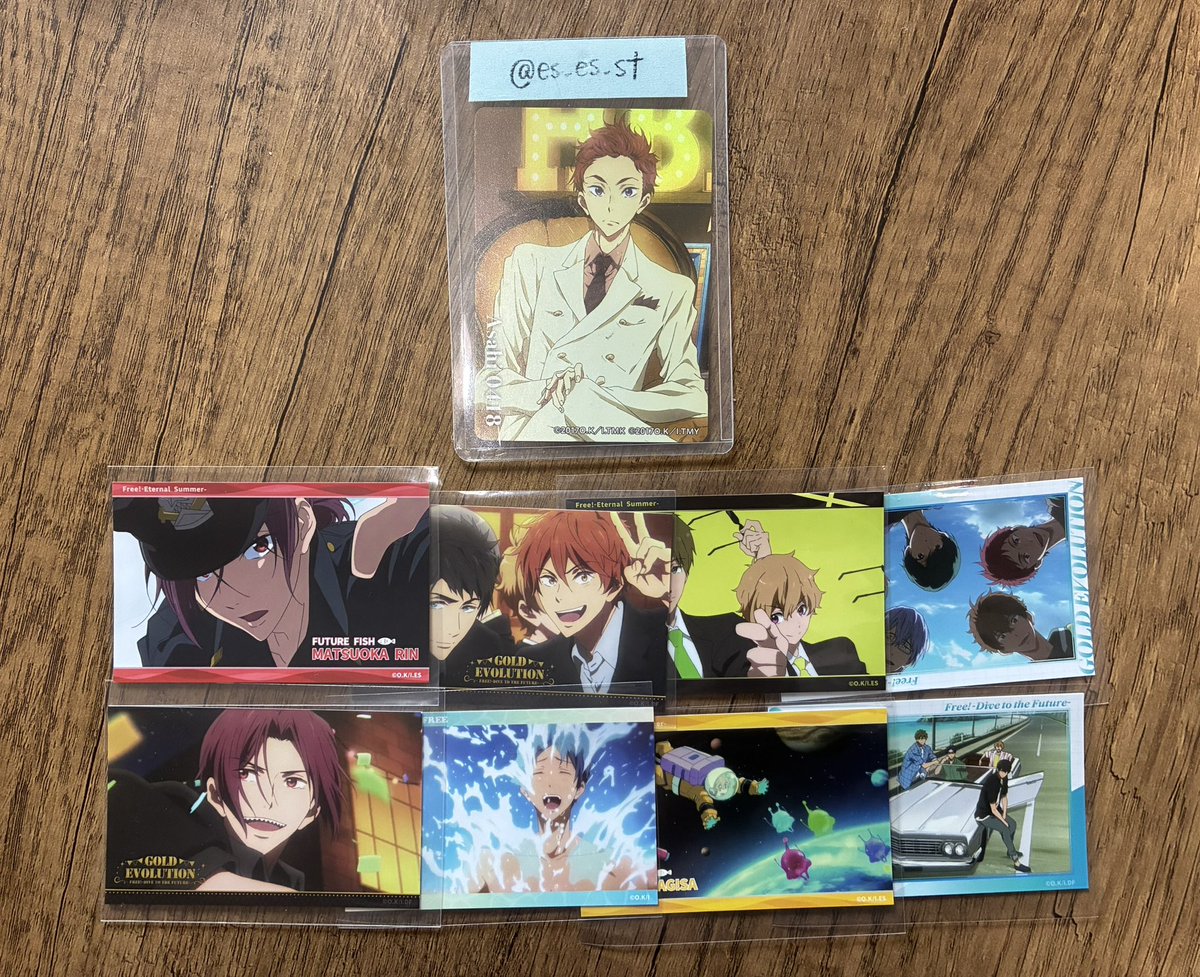 es_es_st's tweet photo. Free! 京アニ ブロマイドコレクション Ending Scene 交換 

【譲】画像1枚目 1セット
【求】画像2枚目 1セット

コンプ目的のためセット毎の交換希望
都内・岩美/オケコン会場にて手渡し、郵送可

検索からもお気軽にお声掛けください。 https://t.co/77mDnqwazd