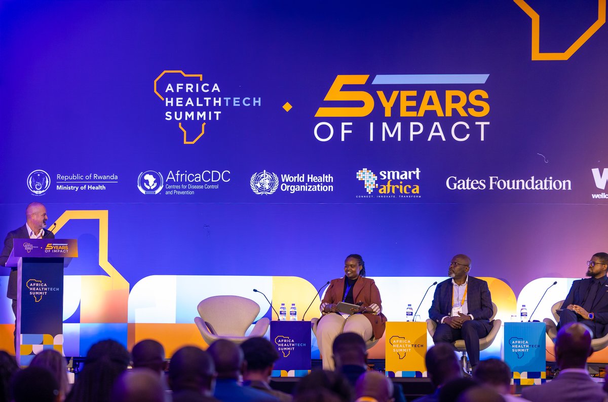 unicefrw's tweet photo. Just wrapped in AD12 at #AHTS26: UNICEF and @AfricaCDC on measuring digital health readiness, and financing what it reveals.
Moderated by UNICEF's @seanblaschke, with @gavi and @RwandaHealth. The message: one government-led plan and budget, for every child. https://t.co/Oa8OKV5QP7