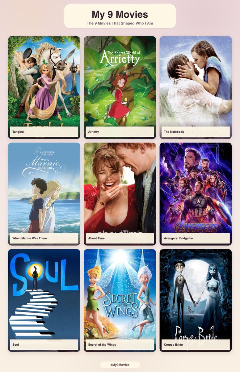 hachikzz's tweet photo. 9 films that shaped who i am 

usé un dibujo q m hizo mi novio pq ni a palo una foto mía JADJABAJ https://t.co/UBSqNpTk5i