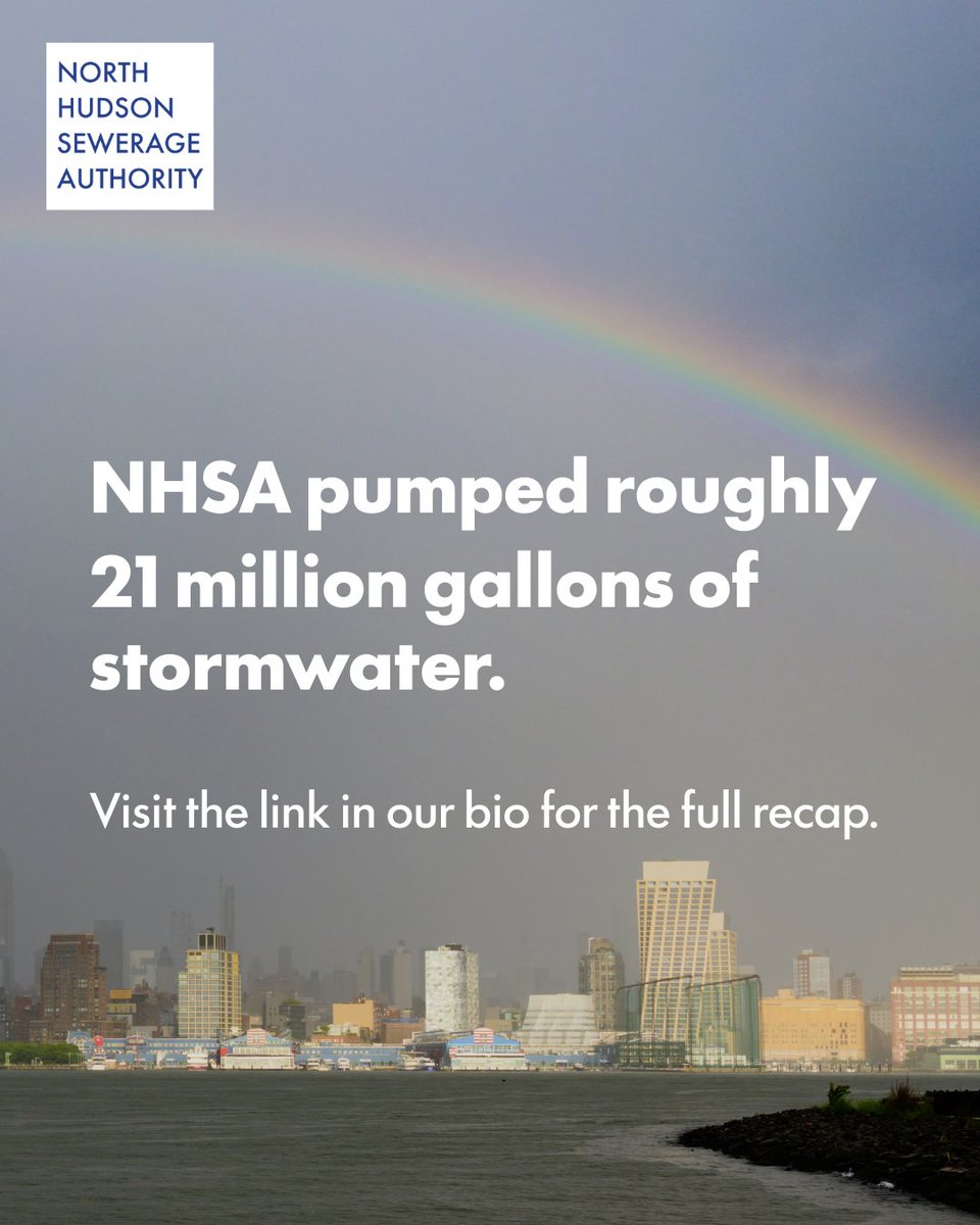 nhudsonsa's tweet photo. Last weekend’s Nor’easter brought heavy rain to Hoboken, Union City, Weehawken, and West New York. Here is how our system responded.

Full recap at the link in our bio.

#Noreaster #FloodResiliency #StormwaterManagement #NHSA https://t.co/7opsYgYFkl