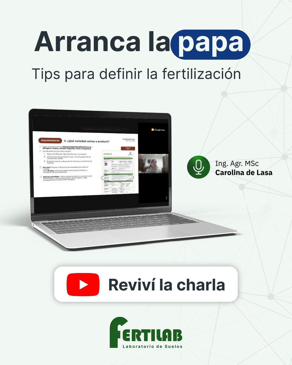 FertilabLab's tweet photo. 🎥 ¿Te perdiste la charla o querés volver a verla?

Mirá la charla completa en nuestro canal de YouTube ➡️https://t.co/7zBxDqbNep https://t.co/pjeoBtsUGw