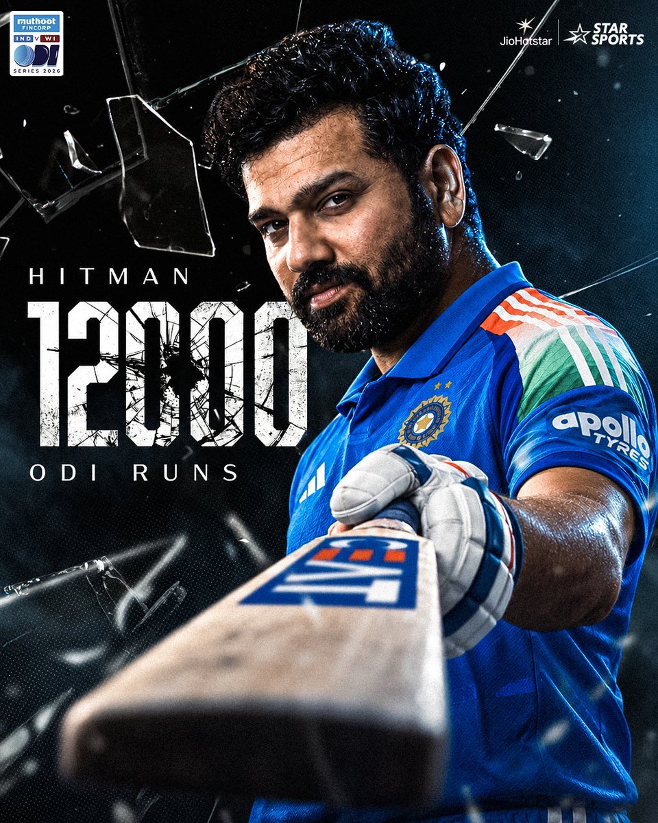 Kirketer02's tweet photo. Star sports special Poster For Rohit Sharma 's 12000 runs 

#rohitsharma #indvswi https://t.co/3WRwKvcTAe