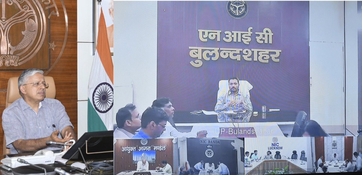 ChiefSecyUP's tweet photo. आज वीडियो कॉन्फ्रेंसिंग के माध्यम से सभी मंडलायुक्तों एवं जिलाधिकारियों के साथ साप्ताहिक समीक्षा बैठक की। अतिवृष्टि से प्रभावित परिवारों को तत्काल मुआवजा तथा फसल क्षति का शीघ्र भुगतान सुनिश्चित करने के निर्देश दिए। राहत कार्यों में लापरवाही न हो, इस पर जोर दिया। https://t.co/nh80RxSd4y