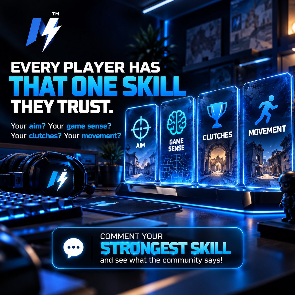 Meger_Skill's tweet photo. 🎯 Every player has that one skill they trust. What’s yours?Is it your aim, game sense, clutches, or movement? 🔥
Drop your strongest skill in the comments and let the community decide! 👇#CS2 #CounterStrike2 #GamingCommunity #Esports https://t.co/vUUelNdavb