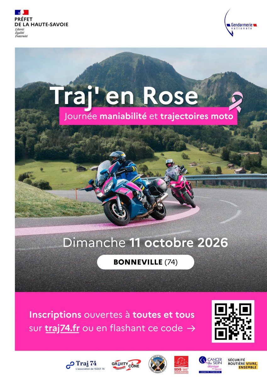 Image de Préfet de la Haute-Savoie : 🎀 Vous êtes motard(e) avec un permis A ou A2 ?
Venez faire le point avec la Gendarmerie de la Haut