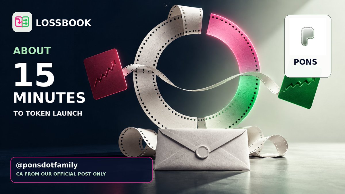 TheLossbook's tweet photo. About 15 minutes to the next page. ⏳

$LOSSBOOK is set to launch on @ponsdotfamily.

Turn on notifications. We’ll post the verified CA here when the token is live. Until then, ignore any address circulating elsewhere. https://t.co/TN55ZVwD0v