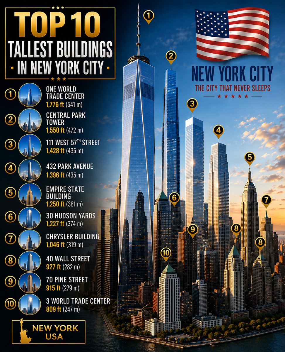 mayconpqt's tweet photo. Skyline goals, one city. Which NYC giant is your favorite? 🗽

#NewYorkCity #NYC #Skyscrapers #Architecture #TravelFacts #Cityscape #USA #Manhattan #Travel #DidYouKnow #TripOn #TripOnUS #Tripononline #TriponlineUS #triponline https://t.co/5Zh8iJaDRA