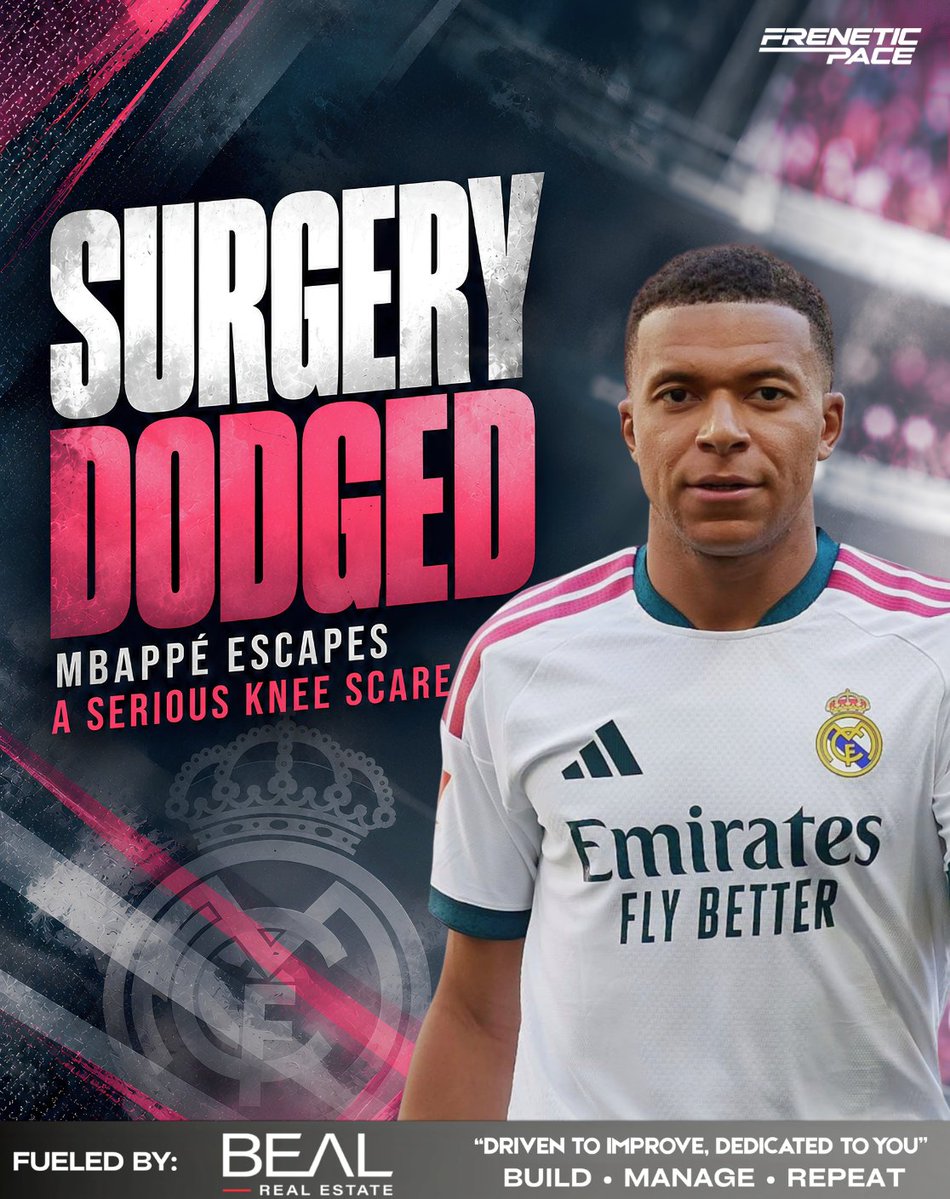 FreneticSoccer's tweet photo. Mbappé Was Minutes Away From Needing Surgery After Injury With France

Link in comments! 👇

#Mbappé #RealMadrid #HalaMadrid #LaLiga #ChampionsLeague #FreneticPaceSports https://t.co/A50hUIZAXA