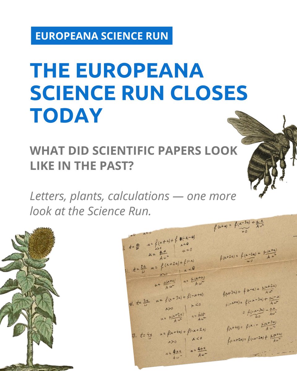 transcribathon's tweet photo. The Europeana Science Run closes today.

From insects and handwritten calculations to scientific notes and correspondence, every page offers something different to discover.

Join the Run: https://t.co/AQRjM3hiCn
#CitizenScience #DigitalHumanities #Transcription #OpenScience https://t.co/M3BpX9mQ6M