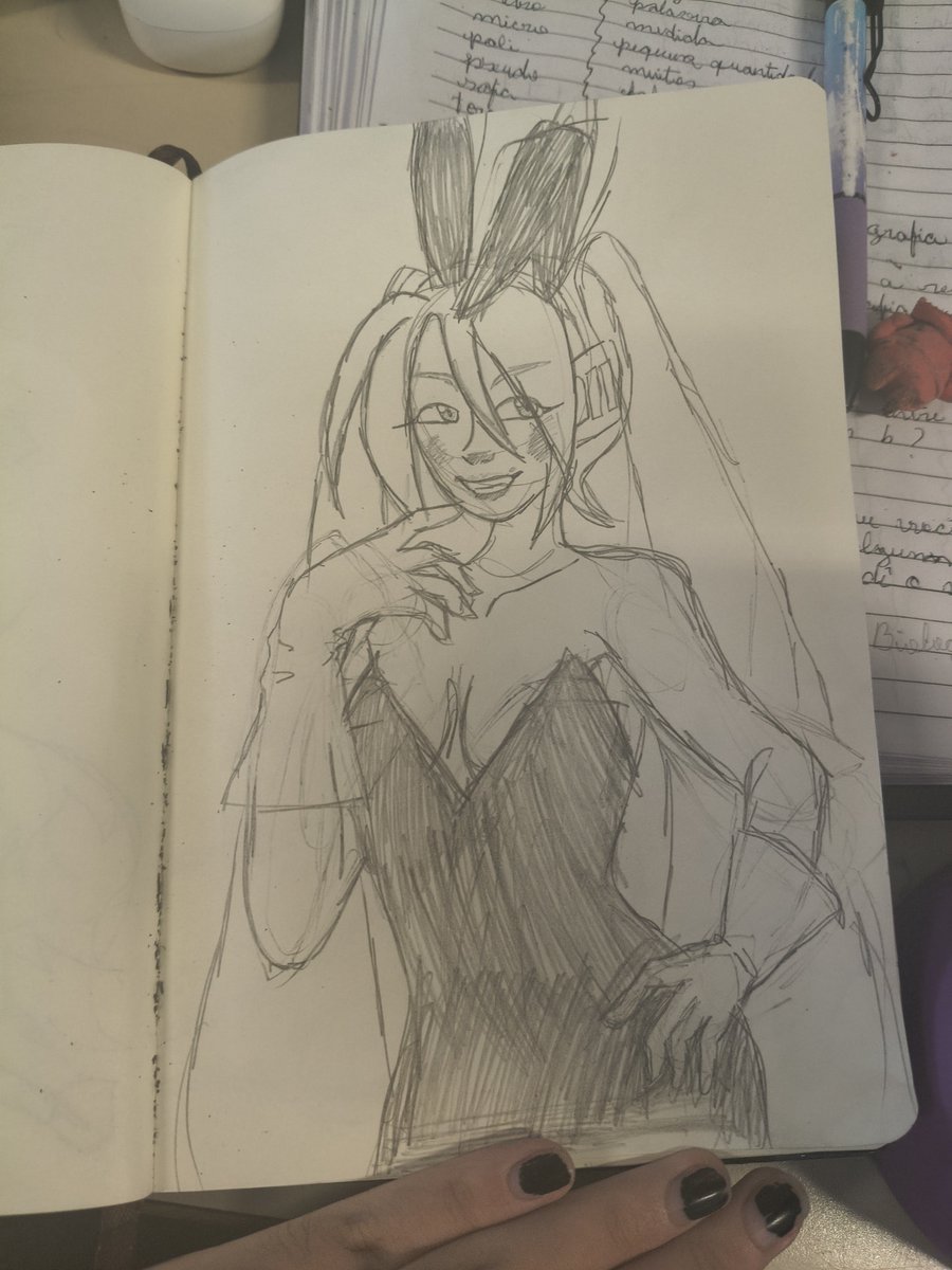 Rob1nKn1fes's tweet photo. Tbm fiz uma Miku numa bunny suit, tava querendo desenhar algo diferente https://t.co/APXEumUtzW