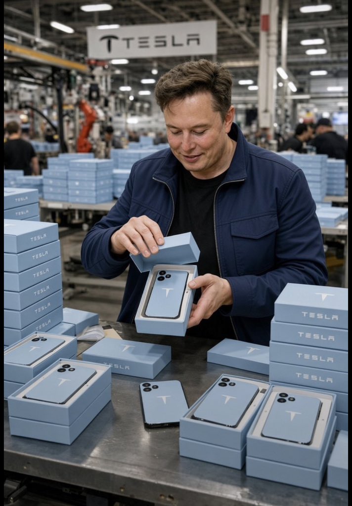 HonestTakeX9's tweet photo. Elon Musk wants to give you a brand new Tesla Phone for FREE right now. No catch.

Are you taking it?

A. YES
B. NO https://t.co/MjcT1y90wR