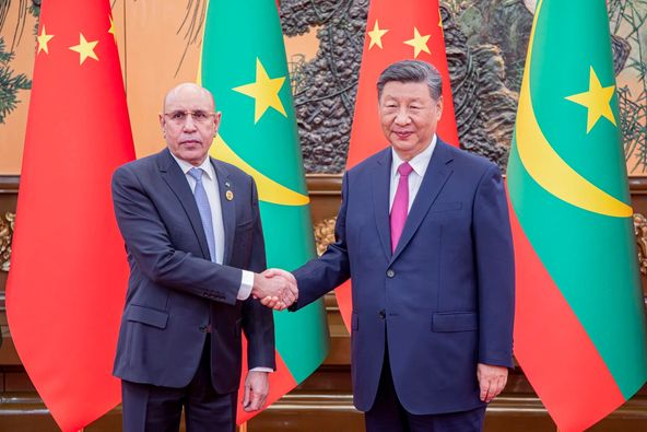 mauritaniahadth's tweet photo. أكد الرئيس محمد ولد الشيخ الغزواني دعم موريتانيا الثابت لمبدأ الصين الواحدة، وحرصها على مواصلة تعزيز علاقات الصداقة والتعاون مع بكين، بما يخدم مصالح الشعبين.
#موريتانيا_الحدث https://t.co/u8ce0O9xYw