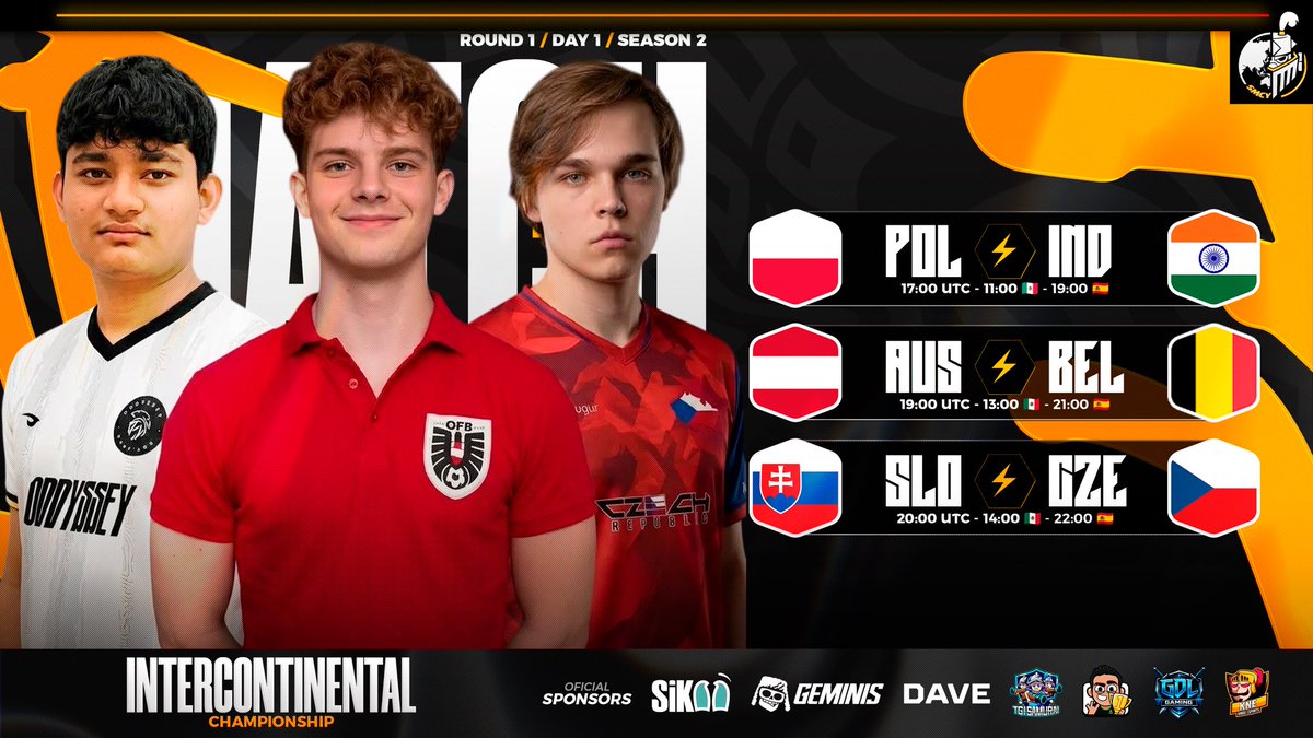 CR_Supremacy's tweet photo. 🟠 𝐌𝐀𝐓𝐂𝐇𝐃𝐀𝐘 - 𝐑𝐎𝐔𝐍𝐃 𝟏 - 𝐃𝐀𝐘 𝟏 ⚫️

🌍🔥 COUNTRY COMPETITION IS BACK!

Today, we kick things off with the INTERCONTINENTAL EDITION! ⚔️🏆

Three MATCHUPS are waiting for us! 👀💥

Good luck to all the countries! 🌎

🇵🇱 @TeamPolandCR 🆚 @CRIndia_Team 🇮🇳
⏰: 17:00 UTC - 11:00 🇲🇽 - 19:00 🇪🇸
📺🇪🇸:https://t.co/38eSzWyZ0M
🎙️🇪🇸: @AlineGa1305
📺🇵🇱: https://t.co/gsZEXnMoHX
🎙️🇵🇱: @james_cr99 
📺🇵🇱: https://t.co/oEde3qsJgM
📺🇵🇱: https://t.co/HlLUr4y3ok
🎙️🇵🇱: @filipab139 
📺🇧🇷: https://t.co/3g9cfD9s1m
🎙️🇧🇷: @Steveflacr

🇦🇹 @TeamAustriaCR 🆚 @TeamBelgium_CR 🇧🇪
⏰: 19:00 UTC - 13:00 🇲🇽 - 21:00 🇪🇸
📺🇪🇸: https://t.co/TOheAE1nmv
🎙️🇪🇸: @Recameca ft. @KitoKingCR 
📺🇧🇷: https://t.co/3g9cfD9s1m
🎙️🇧🇷: @Steveflacr

🇸🇰 @cr_slovakia 🆚 @TeamCZE_CR 🇨🇿
⏰: 20:00 UTC - 14:00 🇲🇽 - 22:00 🇪🇸
📺🇪🇸: https://t.co/TOheAE1nmv
🎙️🇪🇸: @Recameca ft. @KitoKingCR 
📺🇧🇷: https://t.co/3g9cfD9s1m
🎙️🇧🇷: @Steveflacr

#SMCY2026 #SMCYINCS2 #ClashRoyale