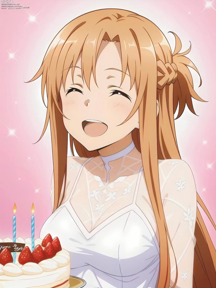 ValtSaber's tweet photo. Happy Birthday Asuna Yuuki 🧡🎂🎉🎊 https://t.co/3KtLLnyh5p