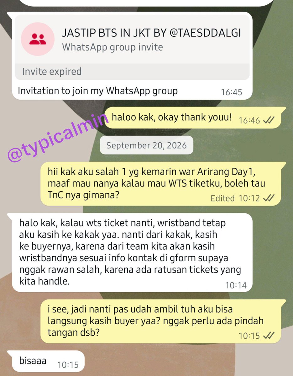 typicalmin's tweet photo. aku nitipin half of heart disinii (mellow) soalnya the other half lagi figuring out am I still living the right way lol

ANYWAYS! pls do check this thread sedih ala-ala tapi intinya i wanna #wts my BTS Arirang in JKT, DAY1/CAT1 (💰3.9mio ❗️negotiable❗️)

dm aku yaa indomy~ 💜 https://t.co/0no6VX6Ipx