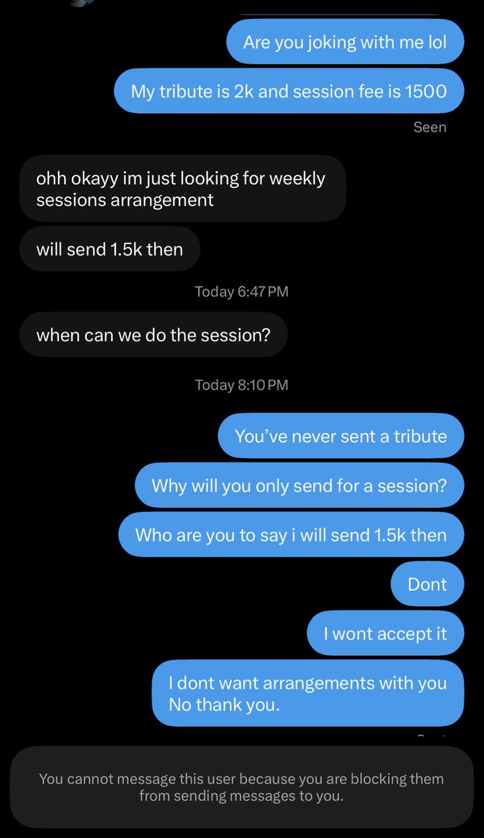 babybiscui's tweet photo. Wtf is wrong with some subs? 
Will send 1.5k? I give beggars more
Find some goddess that actually fits your budget wtaf????? What is this entitlement ew 
Disgusts me! https://t.co/GKeIxyhM1b