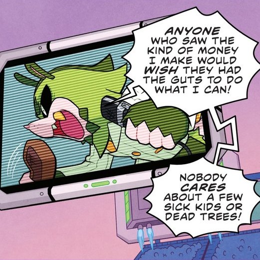 Blueknight_V2's tweet photo. #Sonic games need more villains like IDW's villains. And Infinite.

Irredeemable, unrelatable, yet smaller scale villains than the games. That you can actually dislike yet still enjoy as great villains!

Always appreciate how IDW tackles darker stories &amp; themes. https://t.co/LuzbATSinN