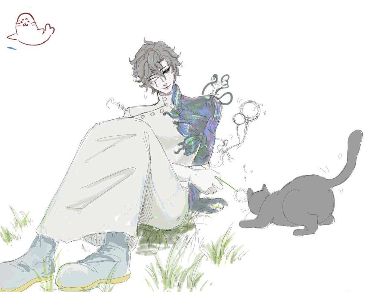 kmblmgmg's tweet photo. 絵チャ参加させてもらた✨
ふぃんせんせと🐺🎱 https://t.co/11dKXrZdwe