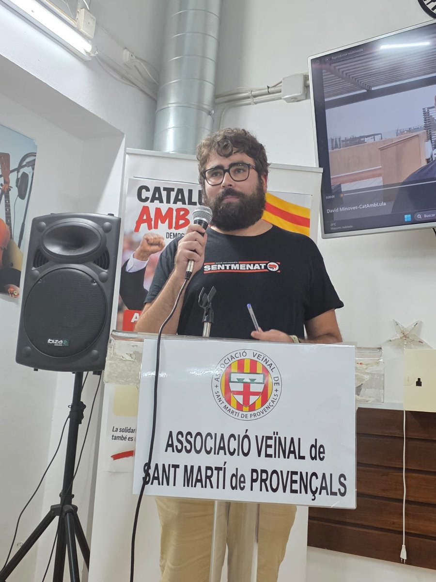 ACSentmenat's tweet photo. Ahir vam participar en l’acte central de la campanya «Catalunya amb Lula», conjuntament amb la @mariadolorsa , per compartir l’experiència de les candidatures municipalistes transformadores.

Tot el suport a Lula! 🇧🇷 https://t.co/8XEvGWbEo9