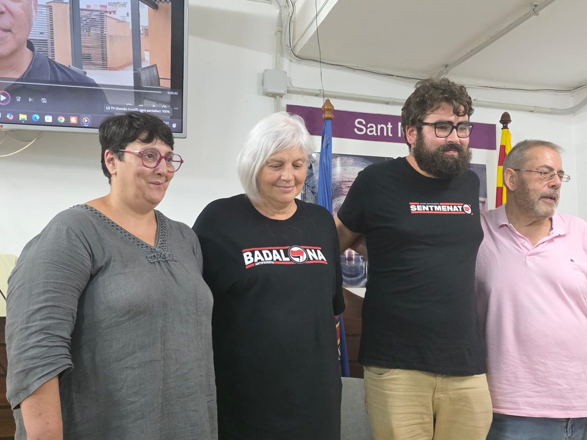 ACSentmenat's tweet photo. Ahir vam participar en l’acte central de la campanya «Catalunya amb Lula», conjuntament amb la @mariadolorsa , per compartir l’experiència de les candidatures municipalistes transformadores.

Tot el suport a Lula! 🇧🇷 https://t.co/8XEvGWbEo9