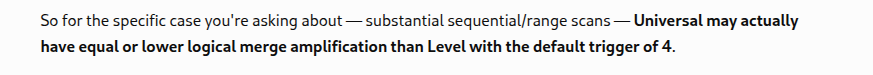 coltmcnealy's tweet photo. The whole world says "Read Amp is lower with leveled compaction." 

But, after challenging some assumptions: https://t.co/MU1ICjyZhd