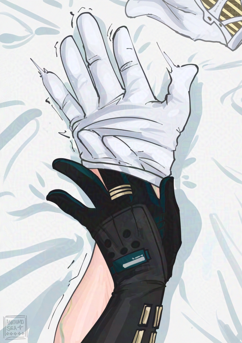 AnatemoSea's tweet photo. #WuwaInktober2026 Day 2 - Hands

Maybe the medics should meet one day

#jiluuk #wutheringwaves #jiyan #luukherssen #fanart #wuwart https://t.co/VwRb0IT2G9