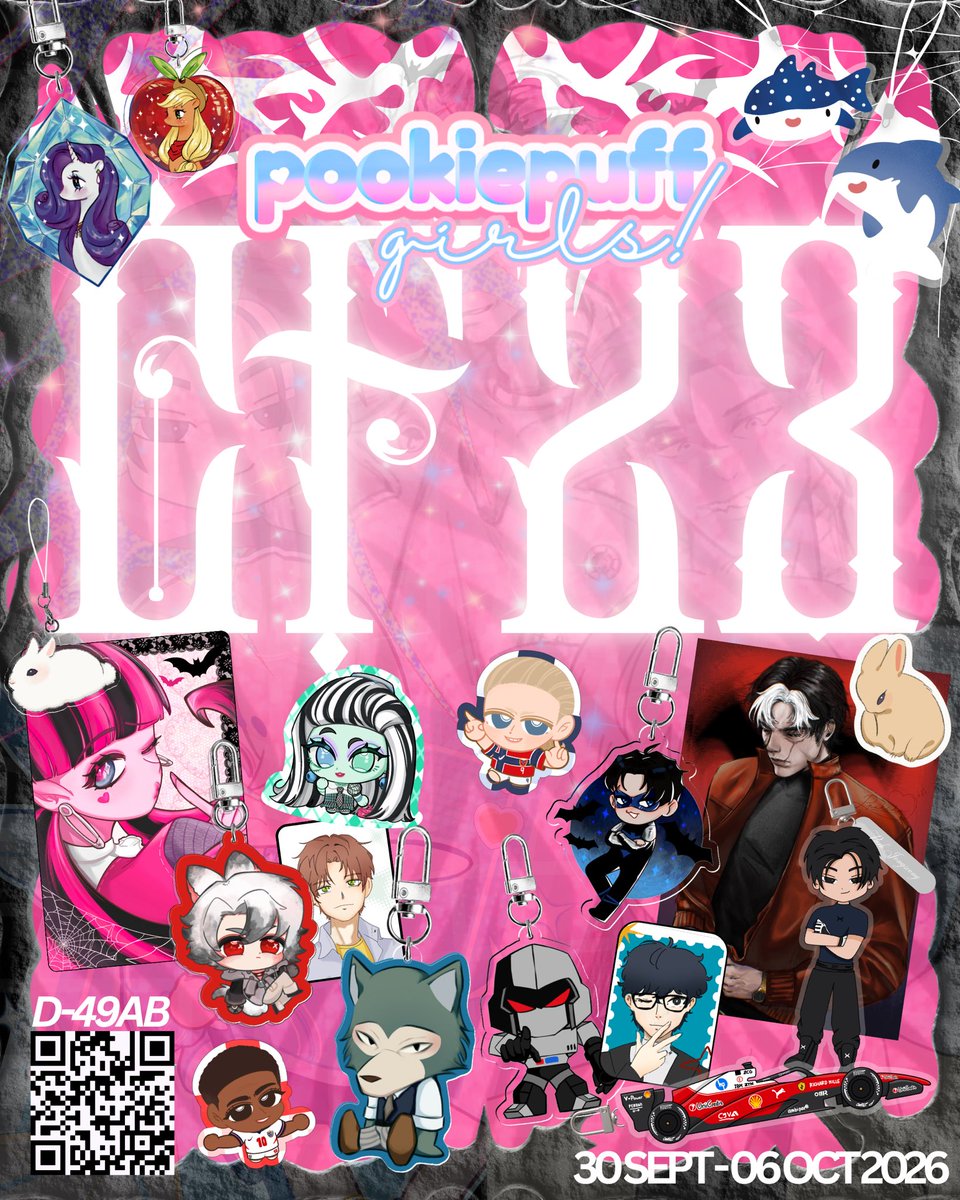 kaizsenzo's tweet photo. [ ♡/↻ appreciated.ᐟ]
#CF23 PREORDERS OPEN!

📆 30 Sept-6 Oct 2026
💗 Pickup BOTH DAYS/Mail Order

Monster High, Football, GCHKT, Beastars, Transformers, Persona 5, Light&amp;Night, MLP, DC, F1, Cortis, Enhypen, HSR/GI &amp; Originals

🔗 scroll down for link
#cf23catalogue #comifuro23 https://t.co/ZNHIYcDraW