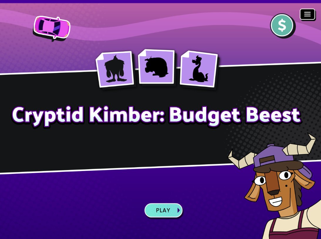 FVStudioBoston's tweet photo. Join cryptozoologist Kimber Wildebeest on her roadtrip to find a cryptid in "Cryptid Kimber: Budget Beest!" Help Kimber create and stay on budget so she can reach her destination in this game created by @TheRealCoolmath  in collaboration with FableVision! https://t.co/gZklGpL9nF https://t.co/eiZWtQE686