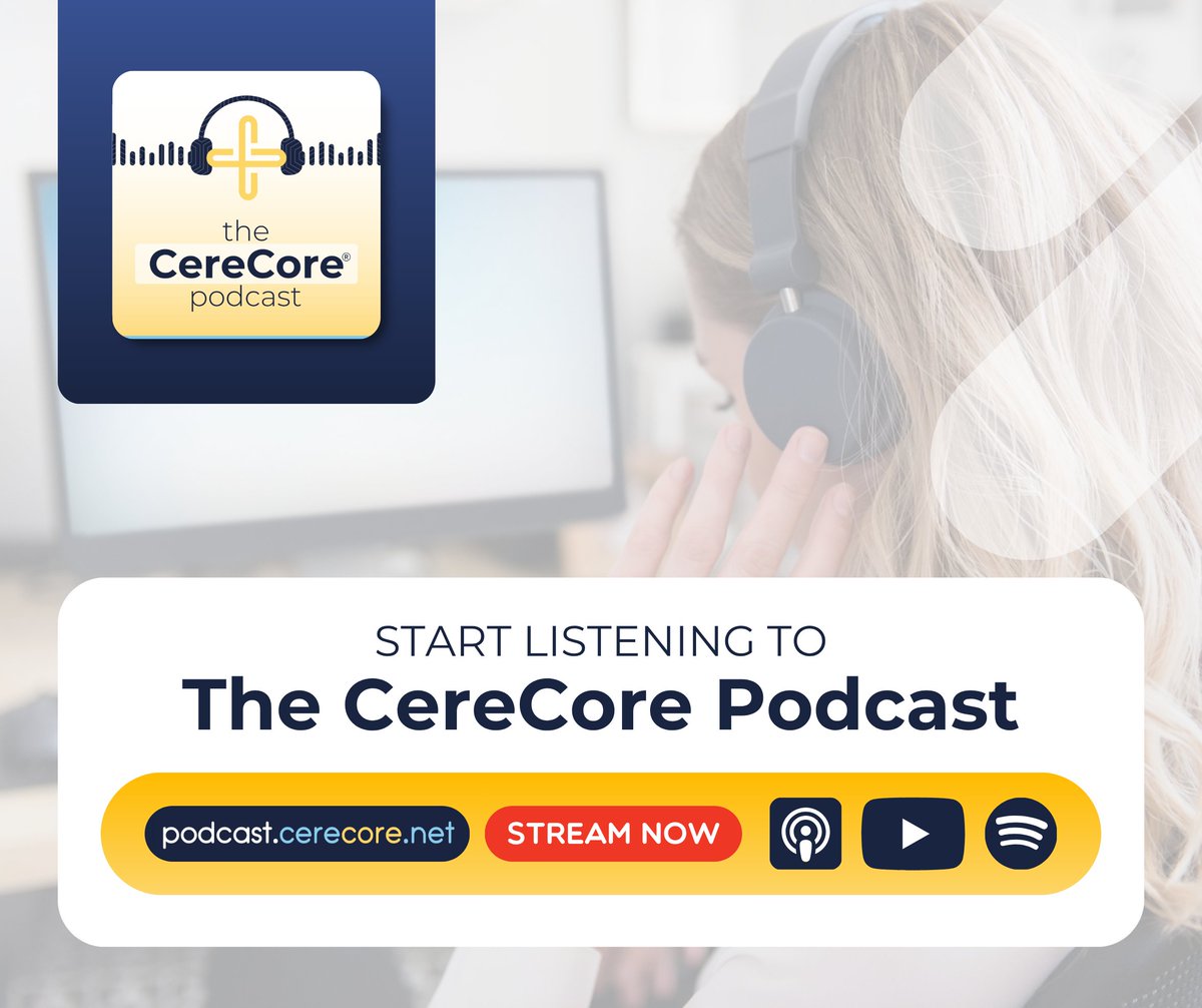CereCore's tweet photo. The healthcare industry doesn't stand still, &amp; neither should your insights. Tune in to #TheCereCorePodcast for expert discussions on healthcare IT from the leaders driving change across the industry. Subscribe on your favorite streaming platform: https://t.co/hBRXNU41e7 https://t.co/syArEADBbK