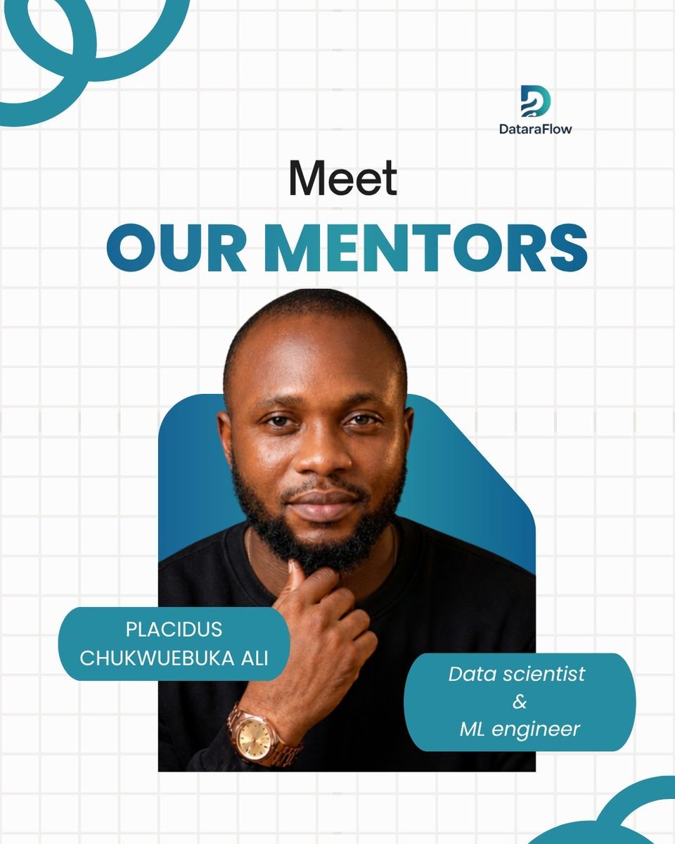 DataraFlow's tweet photo. Meet our mentor Placidus Chukwuebuka Ali, Data Scientist/ML Engineer at Codeant Technology Hub. From Agricultural Engineering to training learners under 3MTT, he'll guide our interns in ML and Python.

His advice: "Be humble. Don't look down on anyone."

#DataraFlow https://t.co/Nt6bJCV8HH