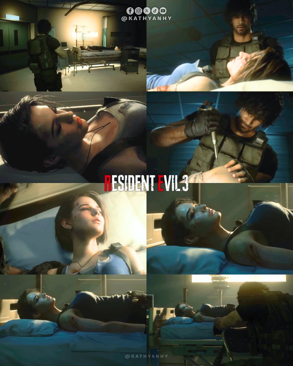 kathyanhy's tweet photo. Resident Evil 3 | September 30, 1998 🏥

Carlos Oliveira injects Jill with the antidote, but she remains unconscious due to the T-virus.

#JillValentine #ResidentEvil #REBHFun #RE3Remake https://t.co/xOJ4xliU3F