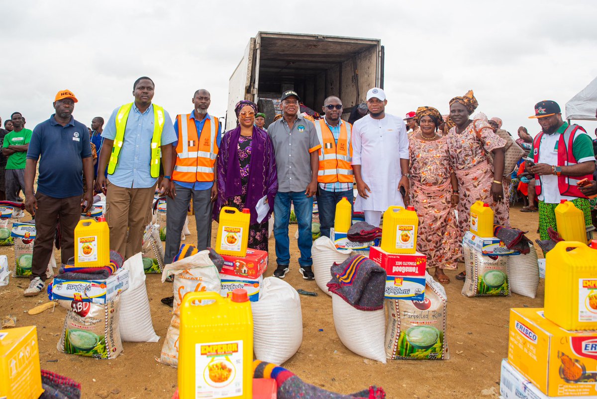 KafilatOgbara's tweet photo. In times of difficulty, leadership is measured by our willingness to stand with our communities and turn concern into meaningful action.

The recent flooding and demolition in parts of Kosofe has placed an additional burden on families and communities already navigating significant challenges. It was therefore important to engage the relevant authorities and support an immediate response for those affected.

On Monday, in collaboration with NEMA, relief materials were distributed to households across Agboyi-Ketu, Ikosi-Isheri and Kosofe. I appreciate NEMA for its response and everyone whose efforts contributed to making this intervention possible.

Relief is essential in moments of crisis, but our responsibility does not end there. We must continue to strengthen resilience, improve preparedness and advocate for sustainable solutions that protect communities in the long term.

These photographs capture more than a distribution exercise. They reflect the importance of partnership, compassion and responsive representation when our people need support.

 Our communities remain at the centre of this work.
The commitment continues.